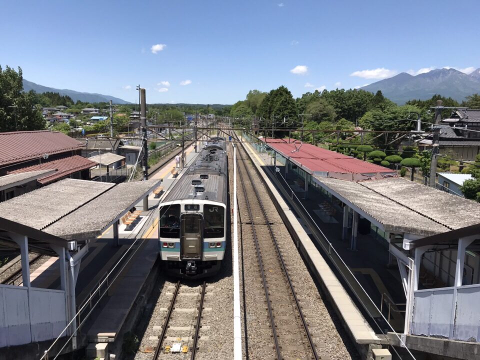 山梨県北杜市JR日野春駅
アニメ「スーパーカブ」聖地巡礼