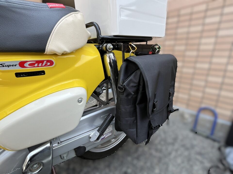 Kijima サイドバッグサポートにデイトナのバイク用サイドバッグを取り付け