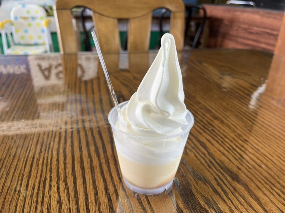 大観峰で売っているプリンソフト