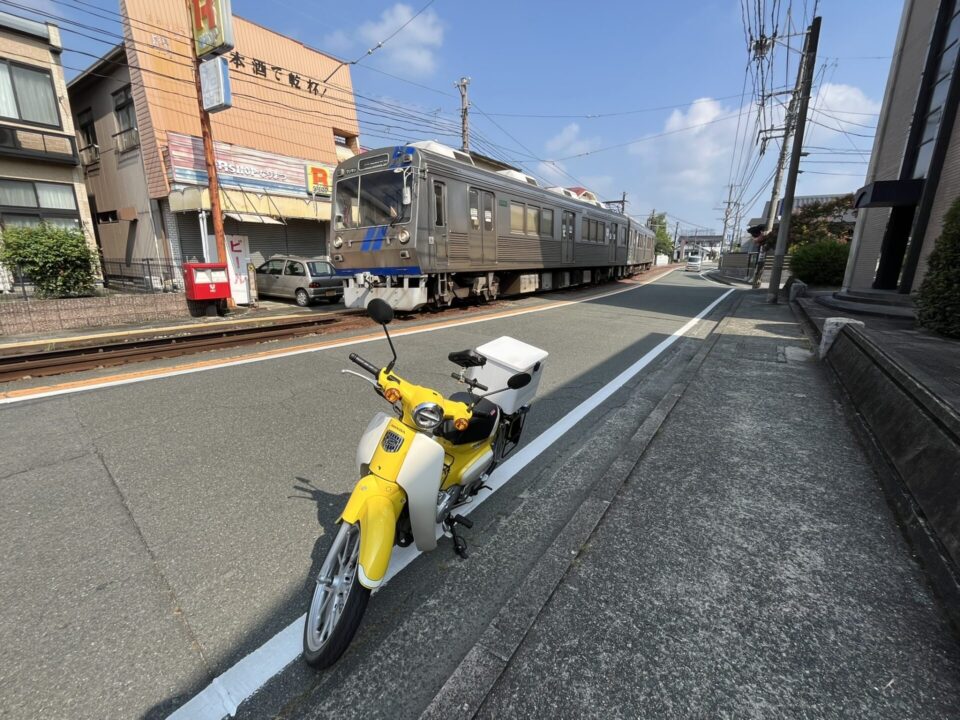 熊本電鉄とスーパーカブ