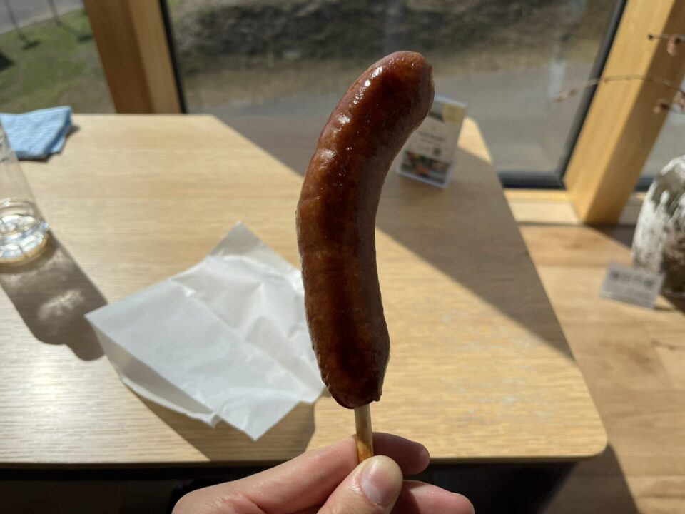 「道の駅 石狩あいろーど厚田」でお昼ごはん。からあげ串