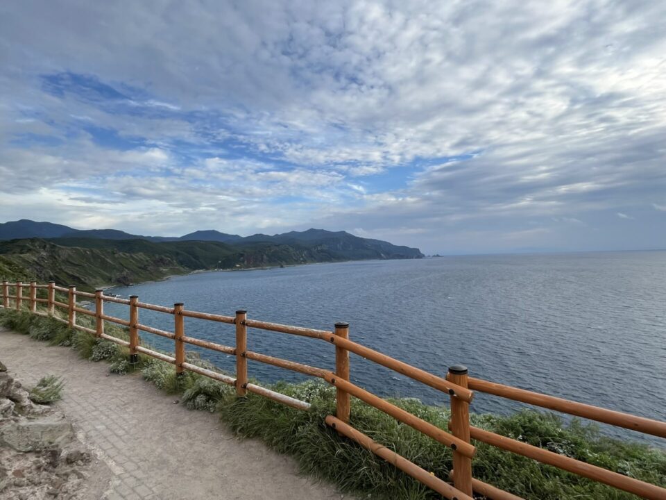 神威岬から見える日本海