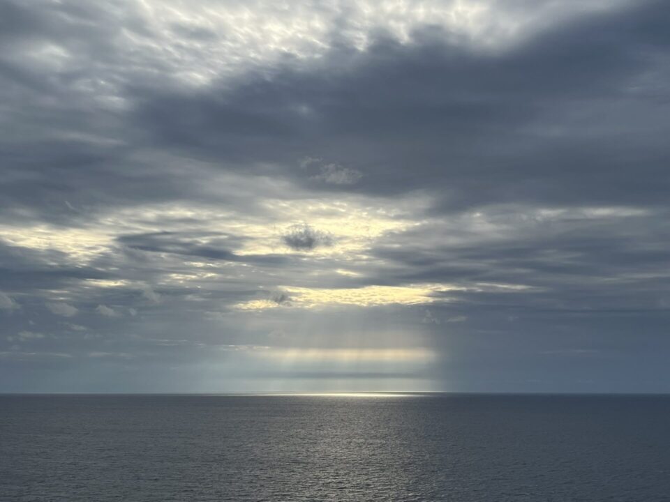 神威岬から見える日本海