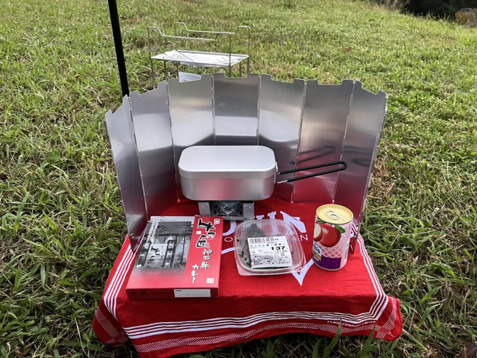 「Secret Fort」 晩御飯のレトルトカレー