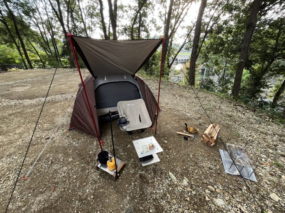 日本のへそ キャンプ場」 ソロサイト S3 テント