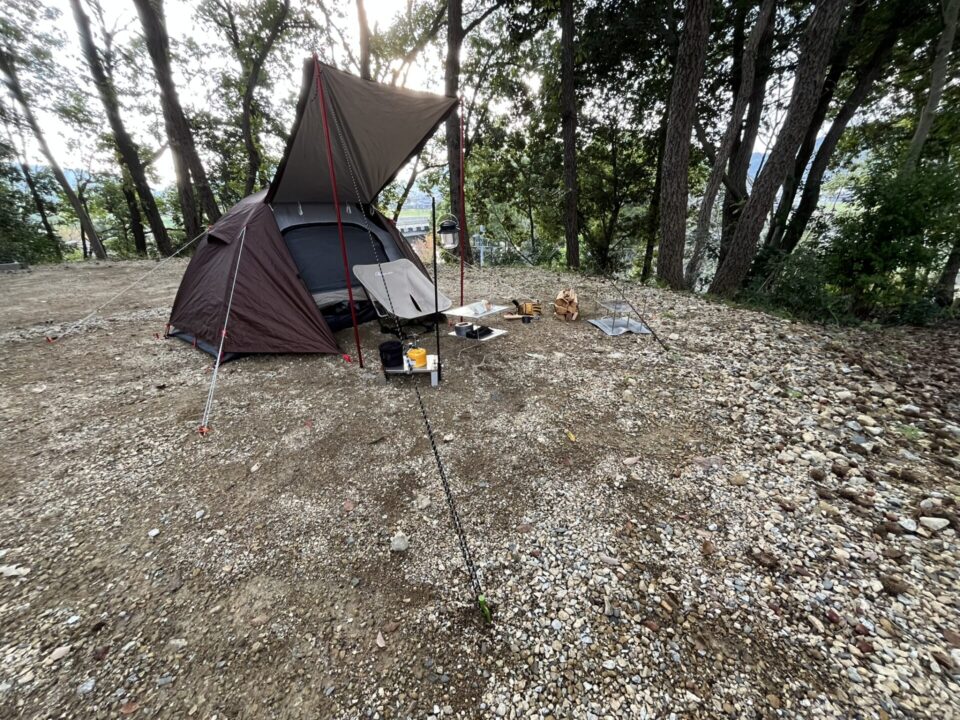 日本のへそ キャンプ場」 ソロサイト S3 テント