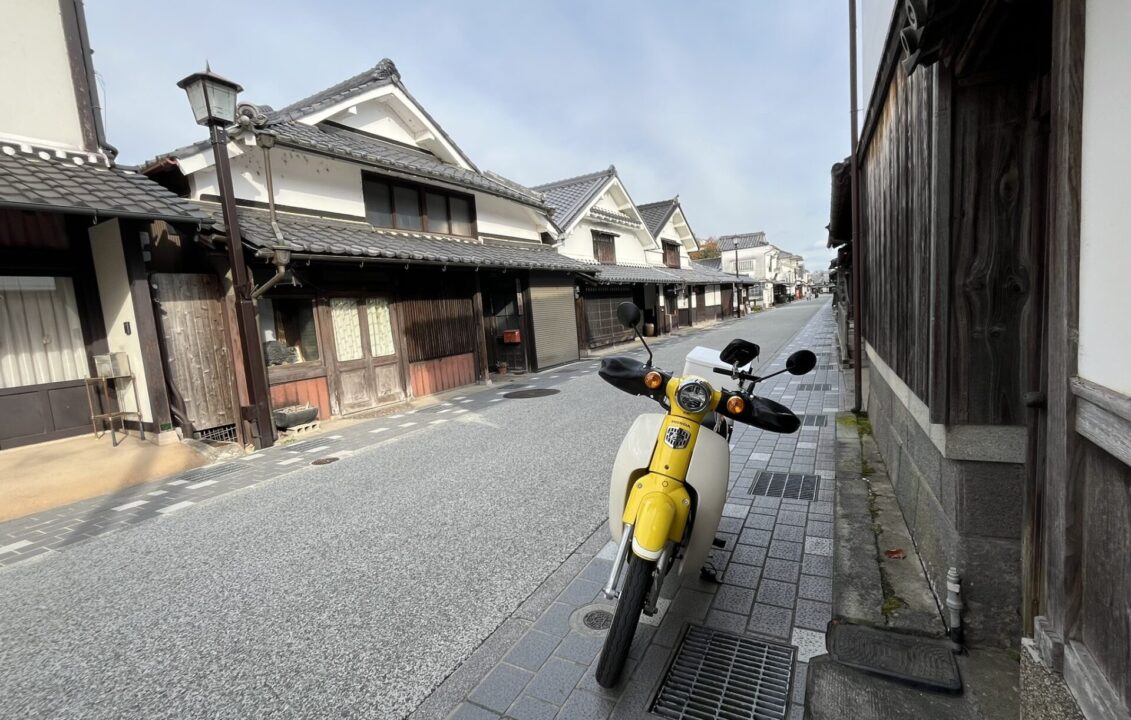 スーパーカブ　MARUTO　ハンドルカバー　レビュー　丹波篠山ツーリング時の写真