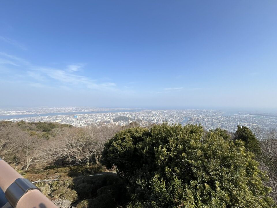 眉山公園から見える徳島市街