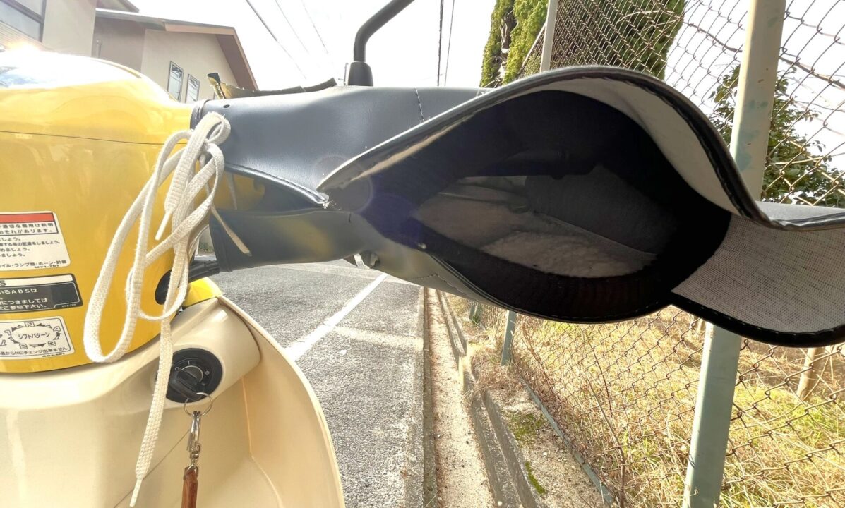 スーパーカブ　MARUTO　ハンドルカバー　レビュー
