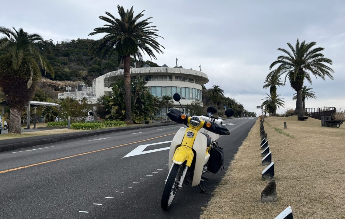 堀切峠　道の駅「フェニックス」　スーパーカブ