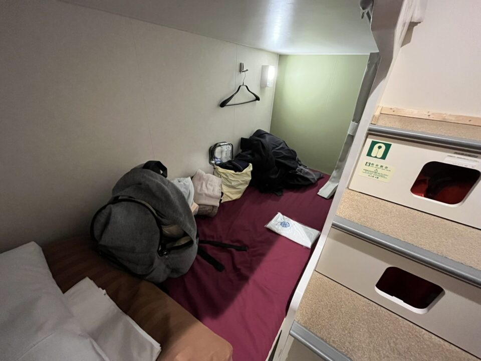 宮崎カーフェリー　ドミトリータイプの部屋