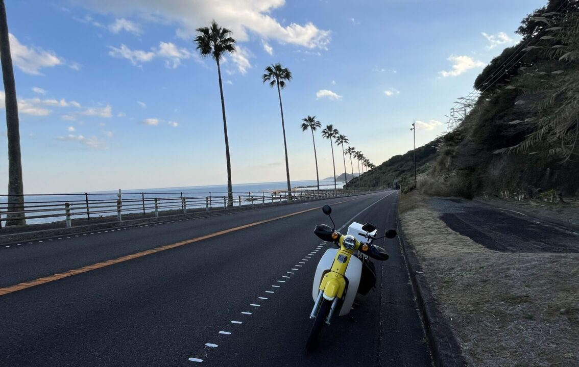 堀切峠　道の駅「フェニックス」　スーパーカブ